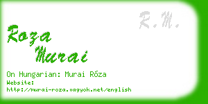 roza murai business card