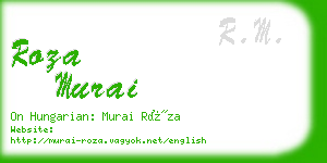 roza murai business card